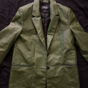 Olive Green Zara Blazer